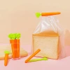 "Factory Direct Sale" Cute Carrot Sealing Clip, Snack Dust-proof, moisture-proof and fresh-keeping sealing clip, storage and sealing details Picture